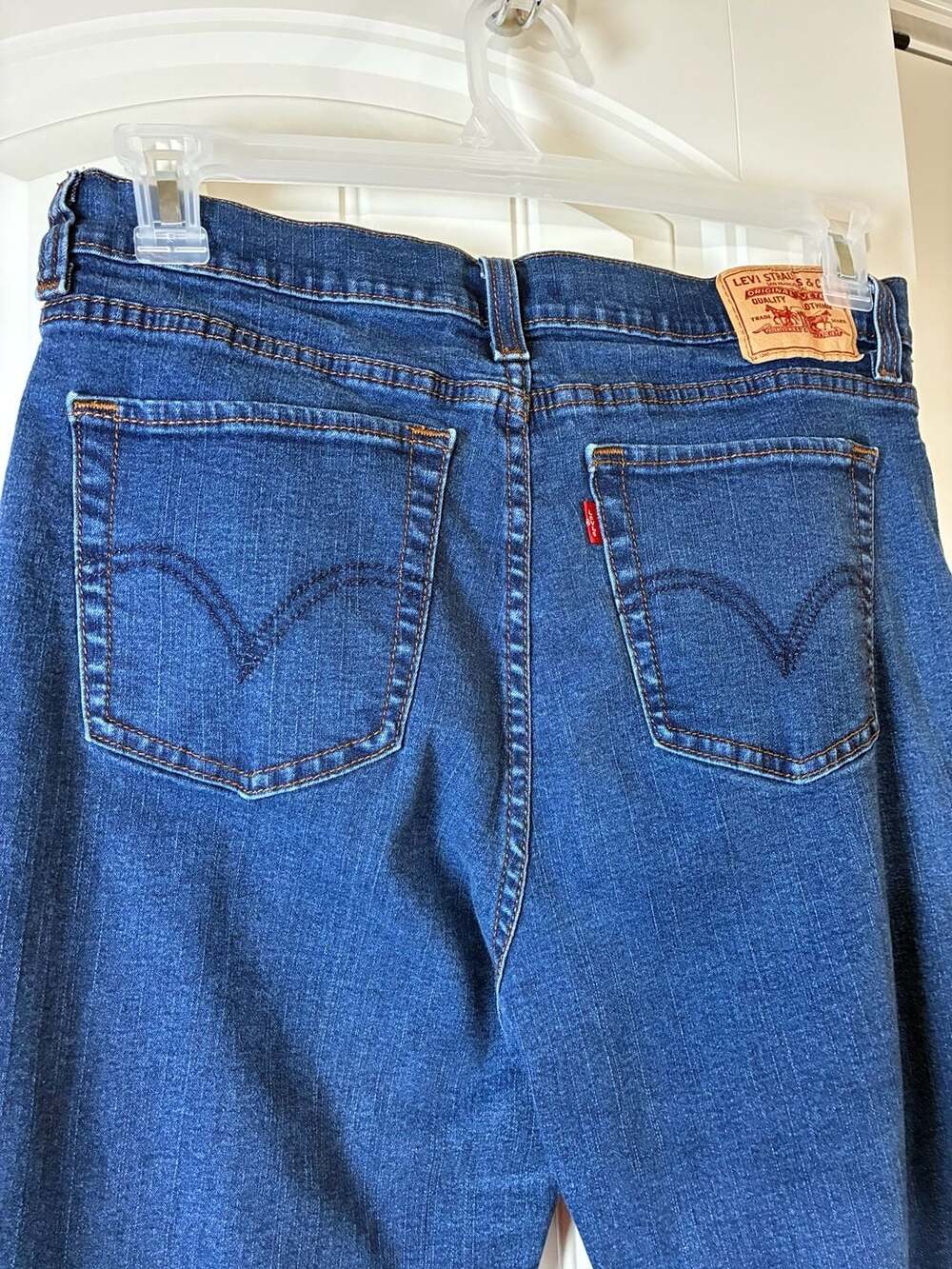 Levi's 512 Perfectly Slimming Dark Wash Stretch Jeans Size 14M
